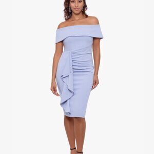 [NWT] XSCAPE off shoulder crepe dress